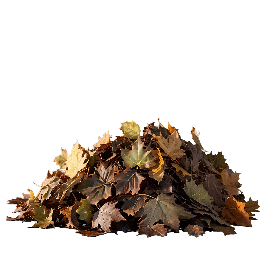 Pile Of Leaves In Sunlight Png Psm70 PNG Image