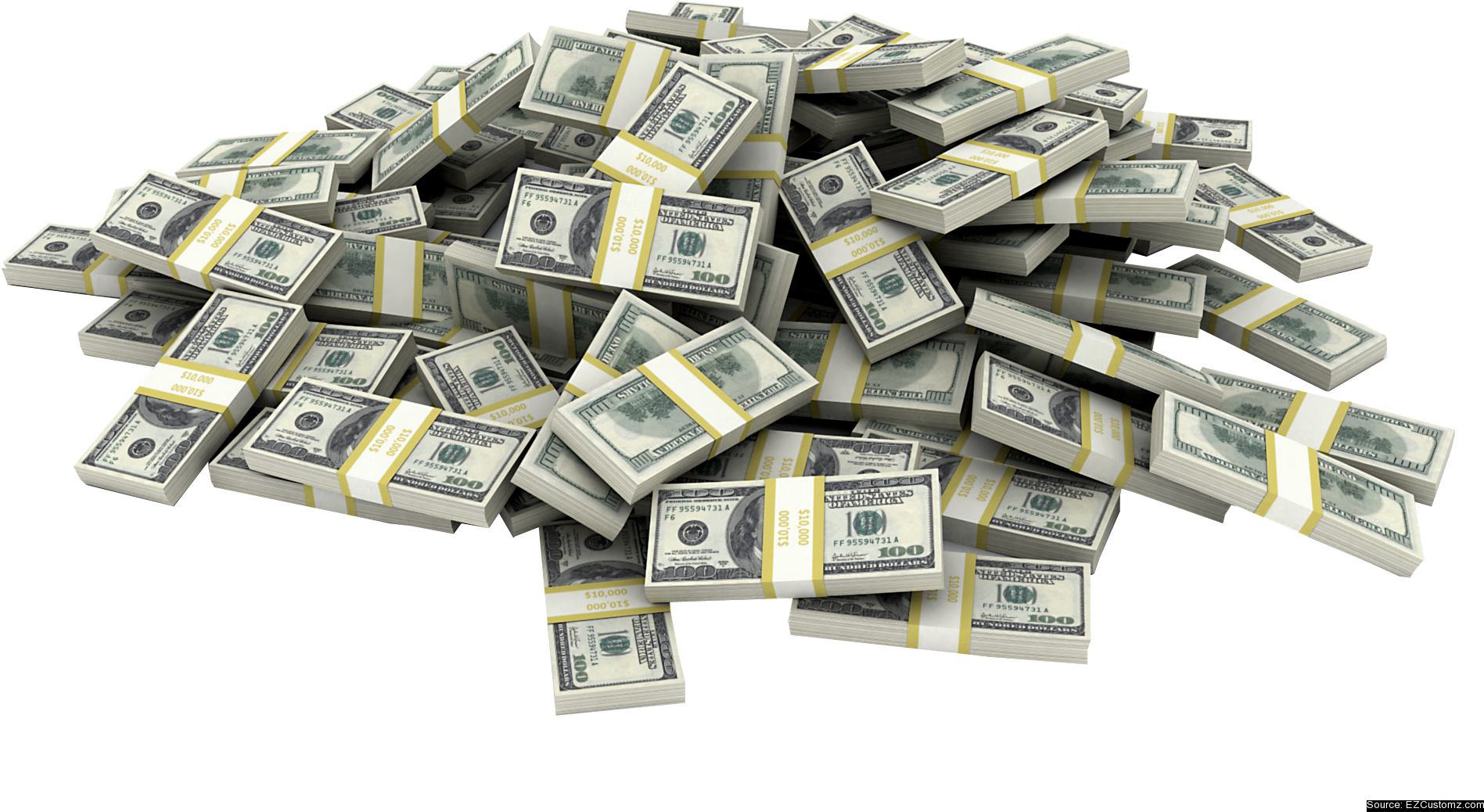 Pileof Hundred Dollar Bills PNG Image