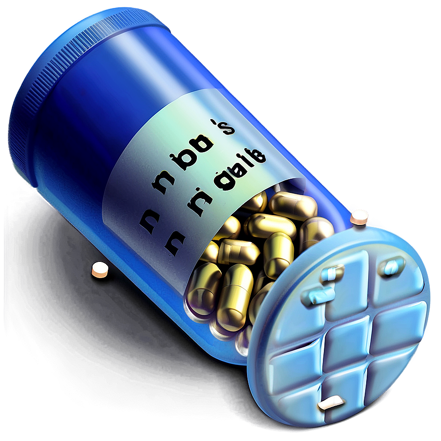 Pill Bottle Illustration Png Oet PNG Image