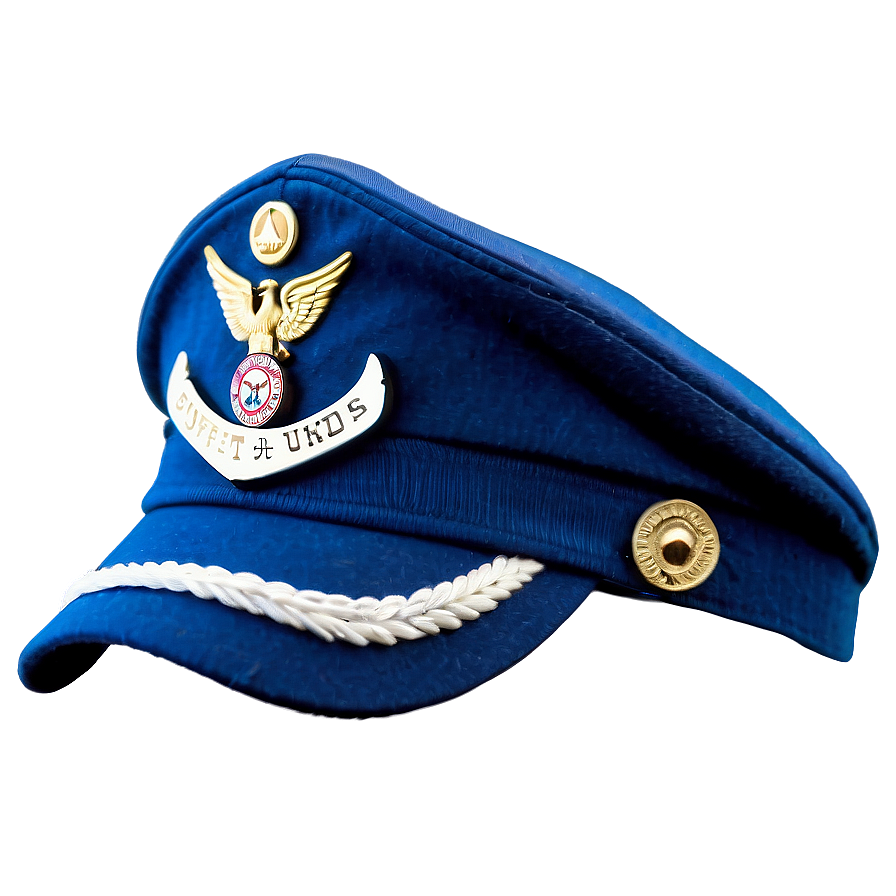 Pilot Hat With Badge Png Iic77 PNG Image