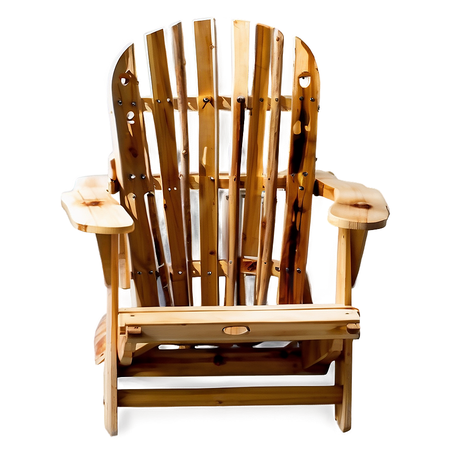 Pine Adirondack Chair Png 06292024 PNG Image