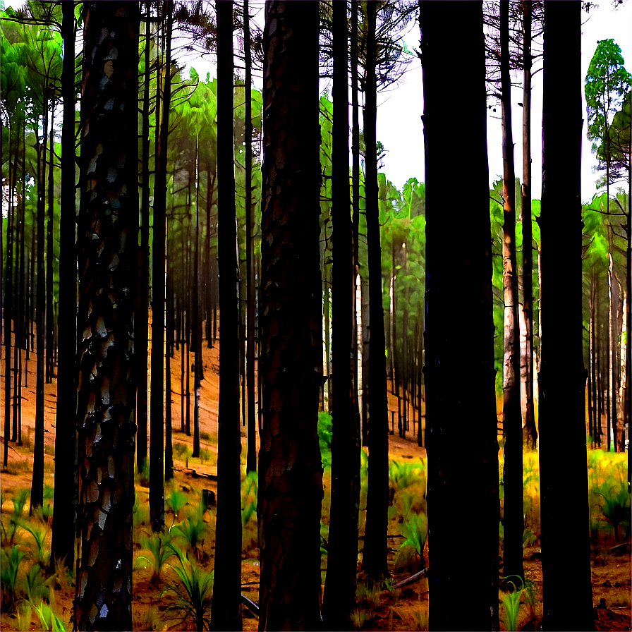 Pine Forest Panorama Png 05032024 PNG Image