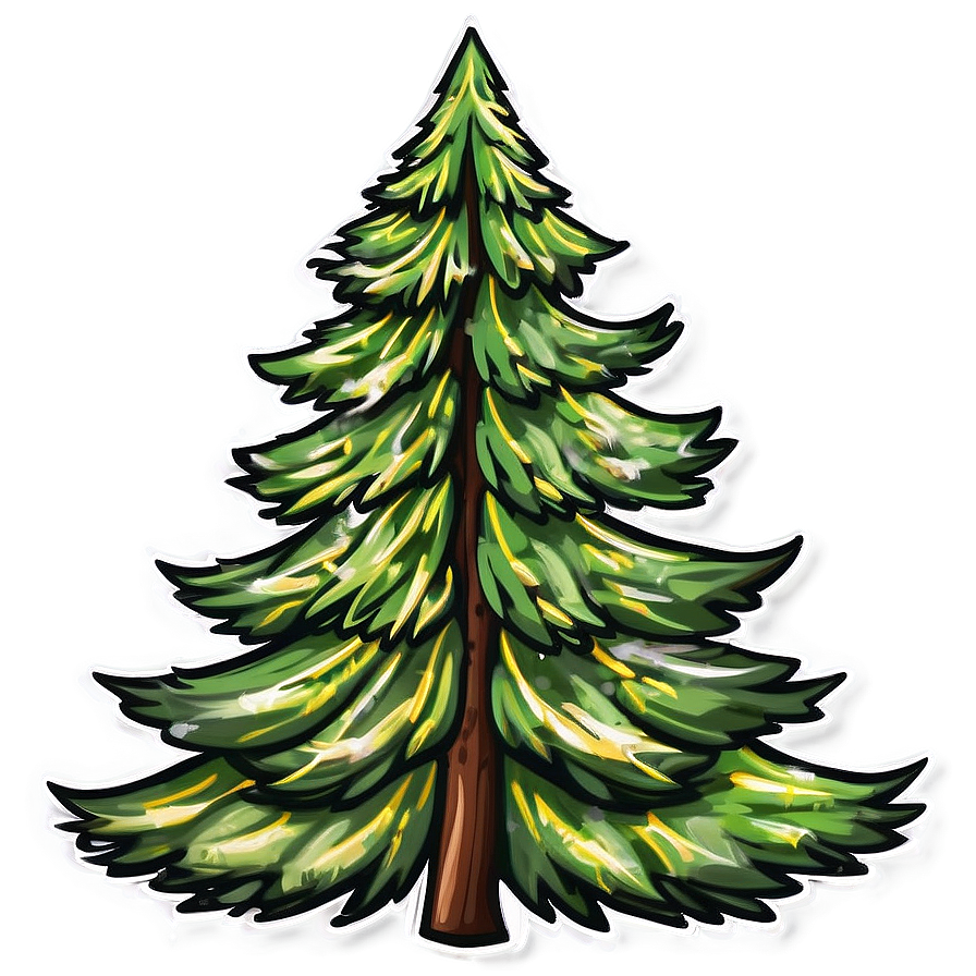 Pine Trees Outline Png 29 PNG Image