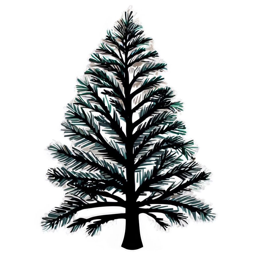 Pine Trees Silhouette Png Nvs PNG Image