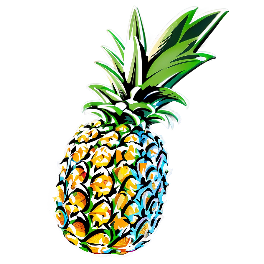 Pineapple Art Png 05032024 PNG Image