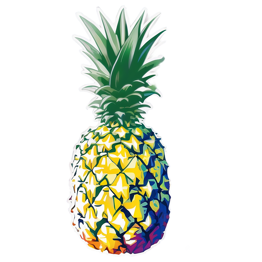 Pineapple Print Png 05032024 PNG Image