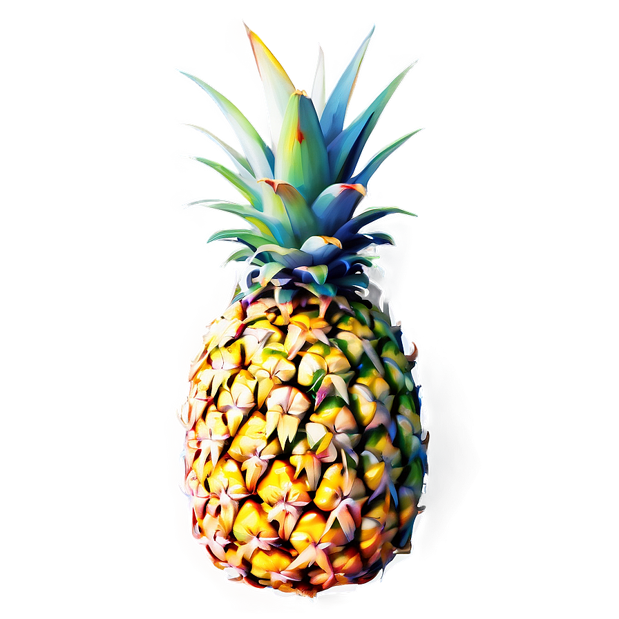 Pineapple Watercolor Png 05032024 PNG Image