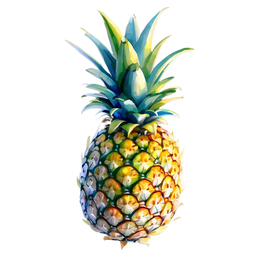 Pineapple Watercolor Png Cxa46 PNG Image