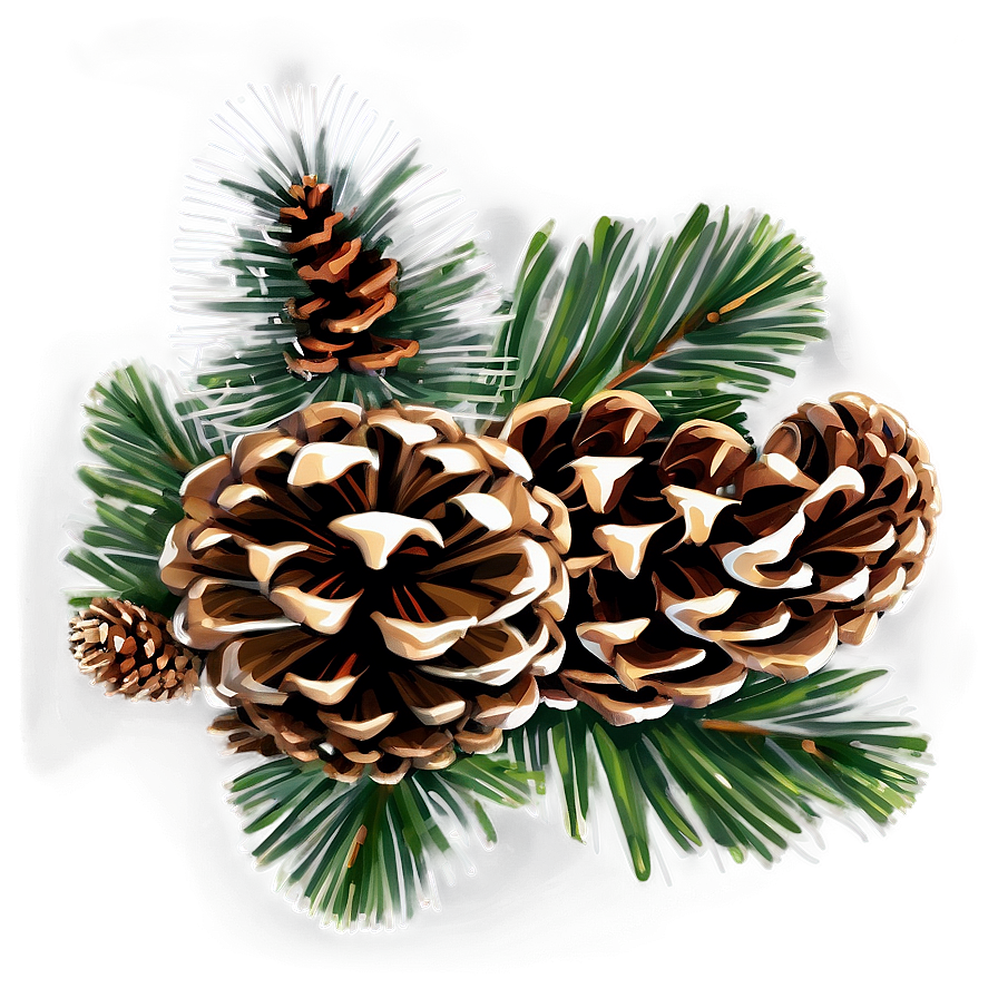 Pinecone Banner Graphic Png Qoy85 PNG Image