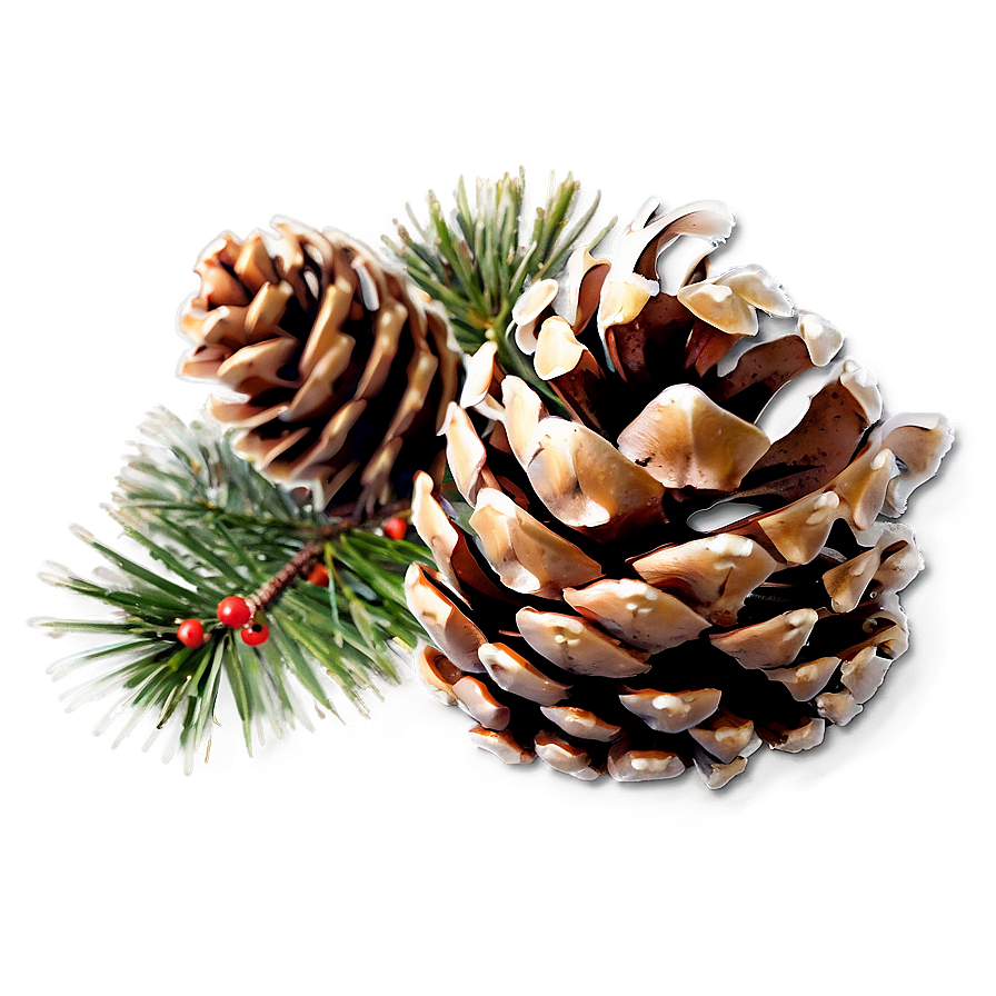 Pinecone In Festive Setting Png 9 PNG Image