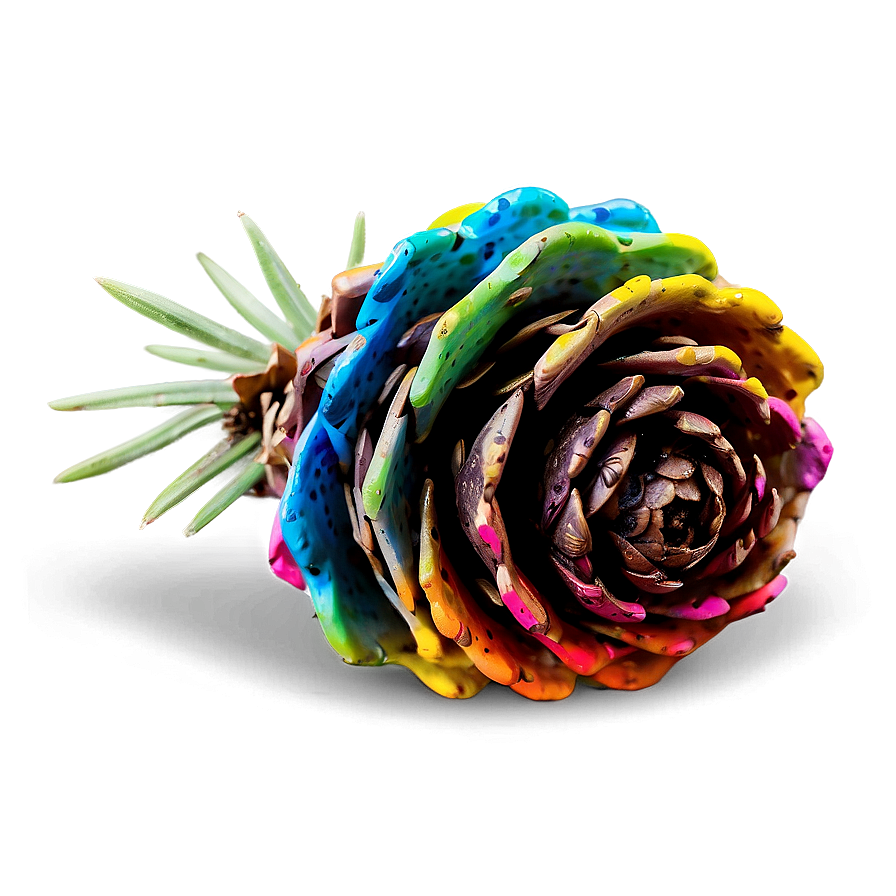 Pinecone In Vibrant Colors Png 68 PNG Image