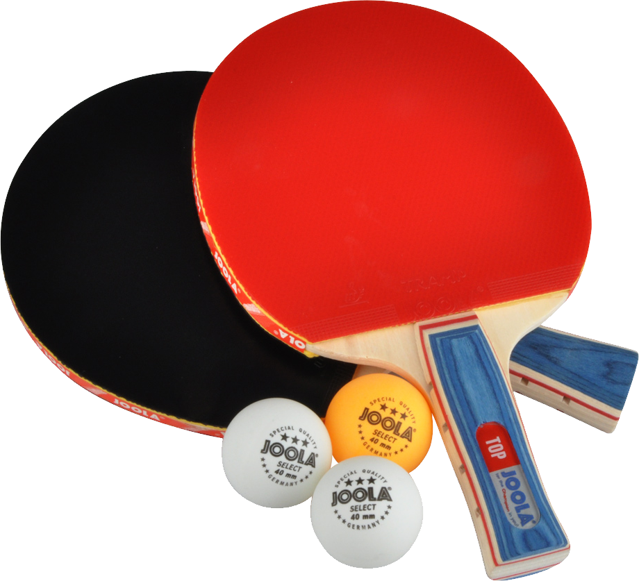 Ping Pong Paddlesand Balls PNG Image