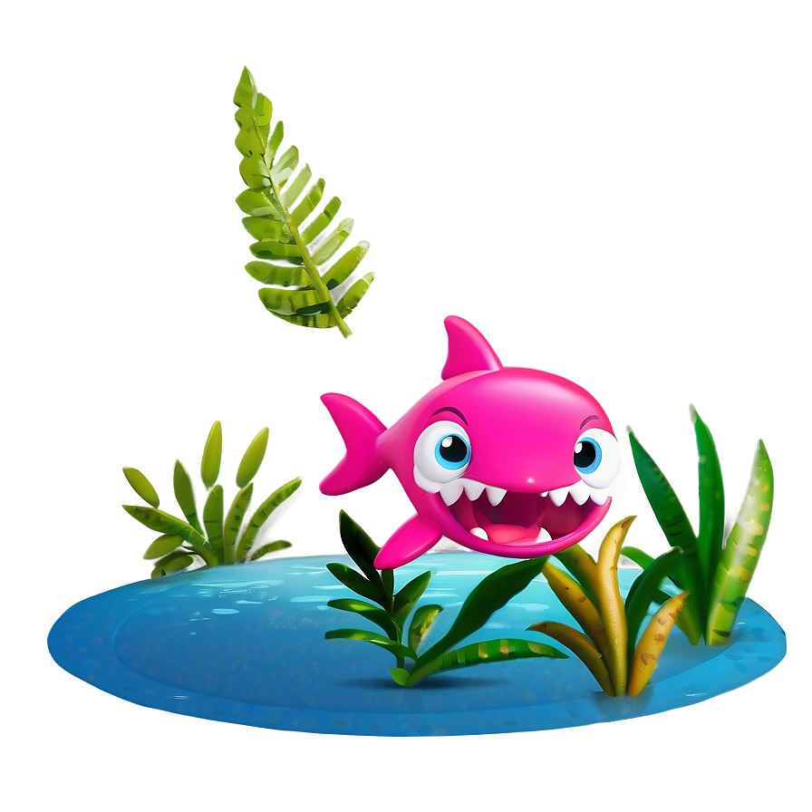 Pink Baby Shark Adventure Png Fjn43 PNG Image