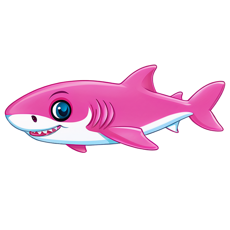 Pink Baby Shark For Coloring Book Png 49 PNG Image