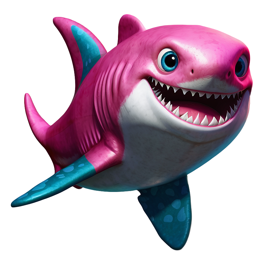 Pink Baby Shark For Digital Artwork Png Jap25 PNG Image