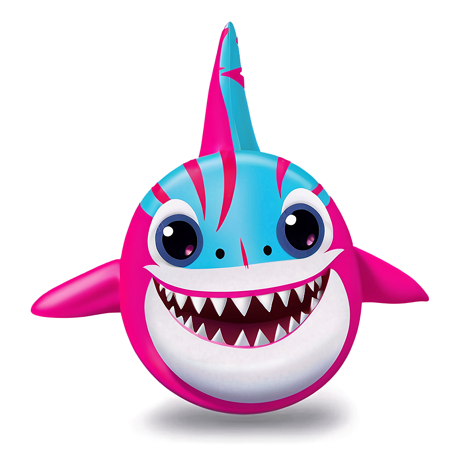 Pink Baby Shark Party Decoration Png 05262024 PNG Image