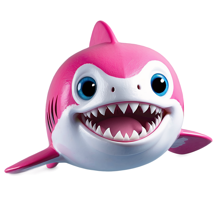 Pink Baby Shark Singing Png Vyw PNG Image