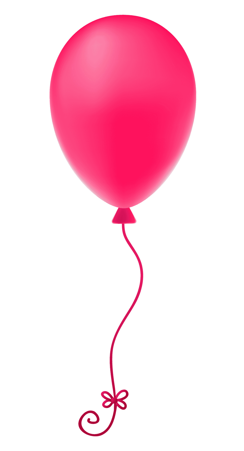 Pink Balloon Floating Graphic PNG Image