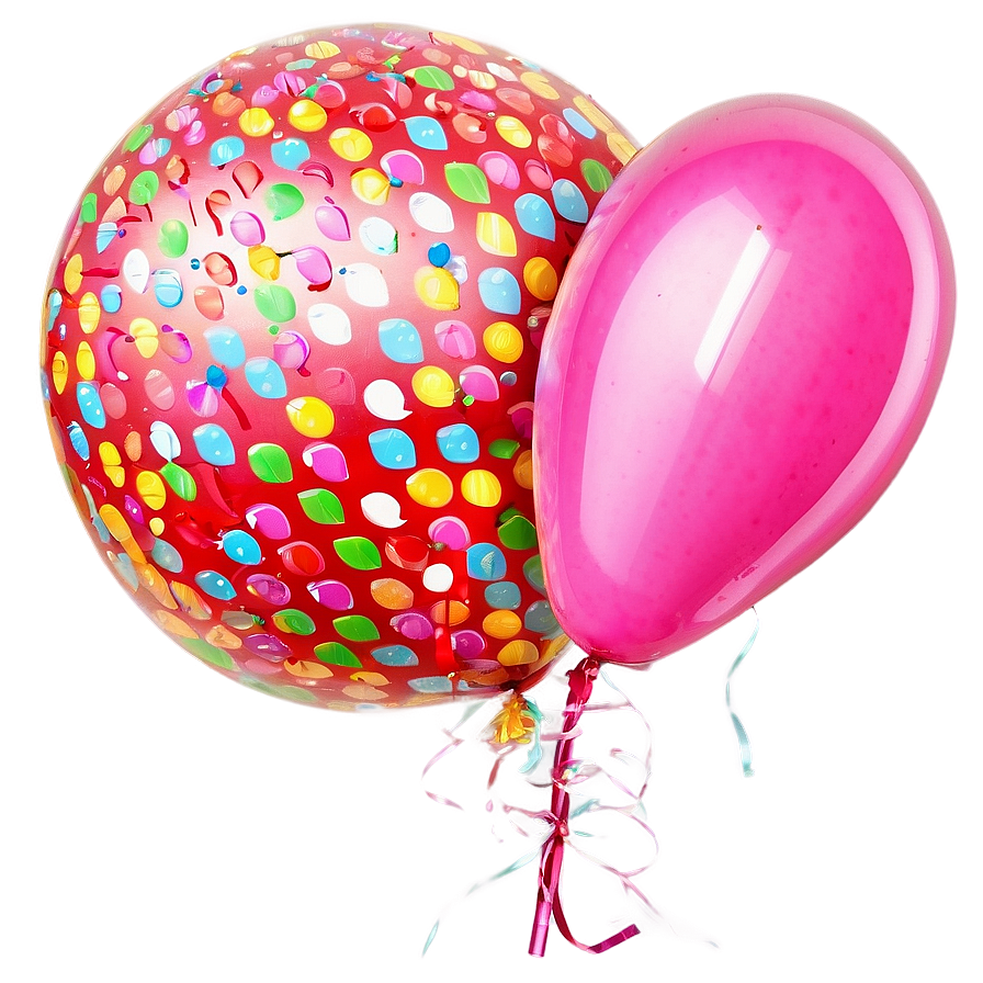 Pink Balloons Cheerful Arrangement Png Our27 PNG Image