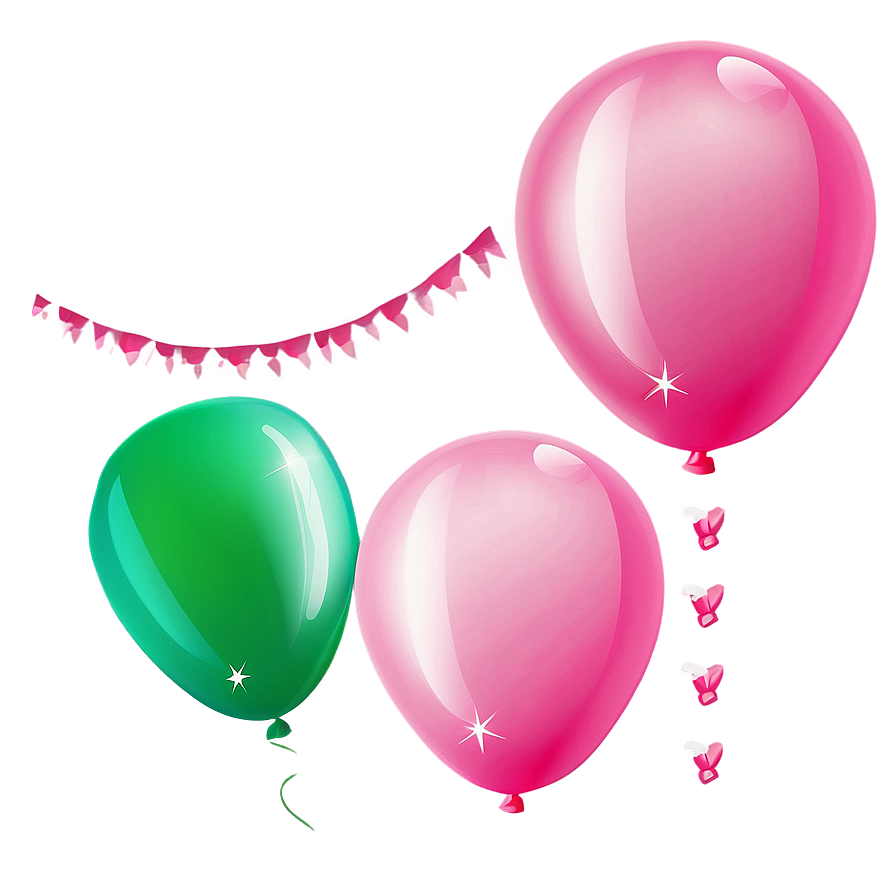 Pink Balloons Clipart Collection Png Kqq PNG Image