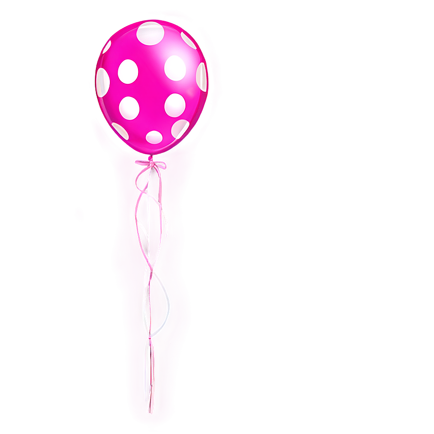 Pink Balloons With Polka Dots Png 06122024 PNG Image