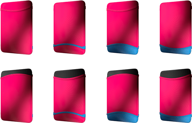 Pink Blue Arm Sleeves Set PNG Image