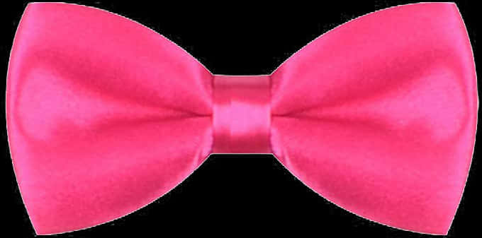 Pink Bow Tie Black Background PNG Image