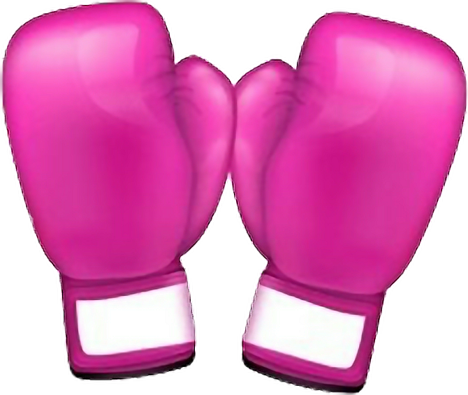 Pink Boxing Gloves PNG Image