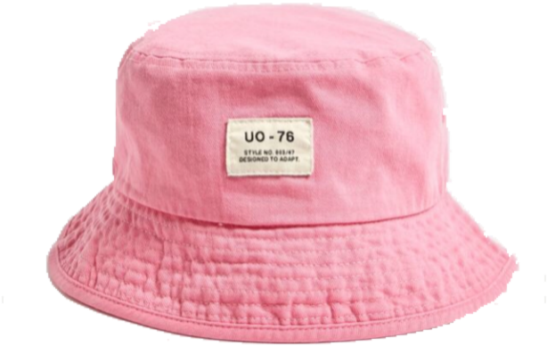 Pink Bucket Hat Product Image PNG Image