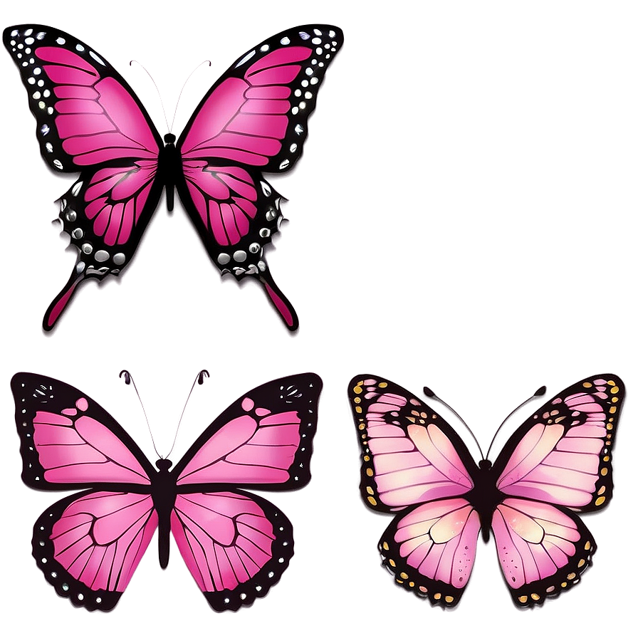 Pink Butterflies Png 61 PNG Image