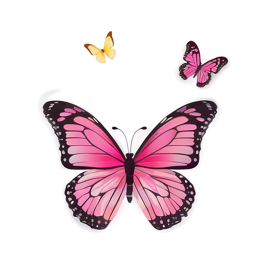 Pink Butterfly Emoji Png Htf PNG Image