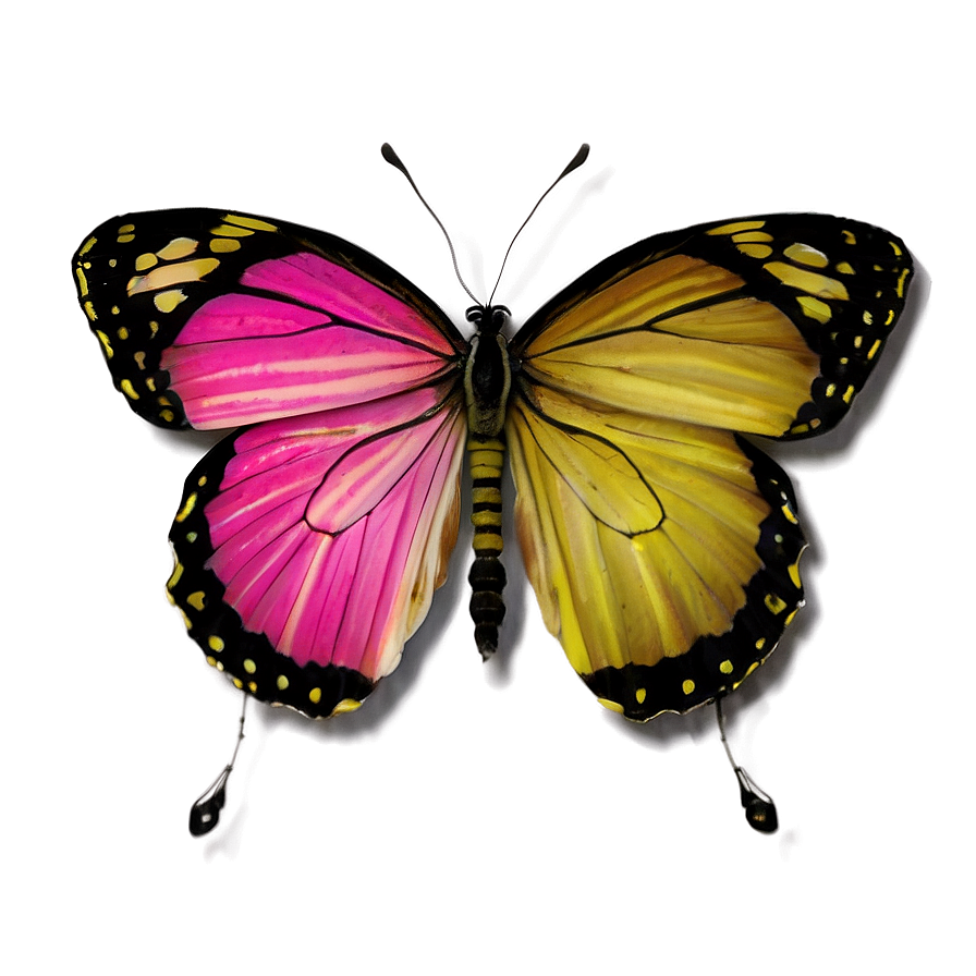 Pink Butterfly In Nature Png 39 PNG Image