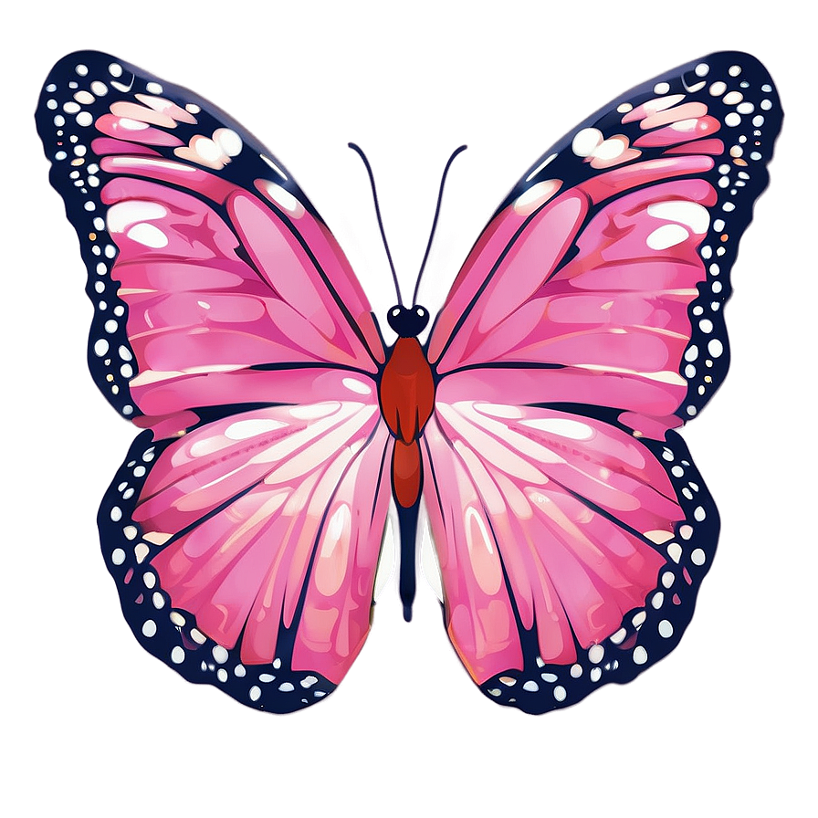 Pink Butterfly Outline Png 42 PNG Image