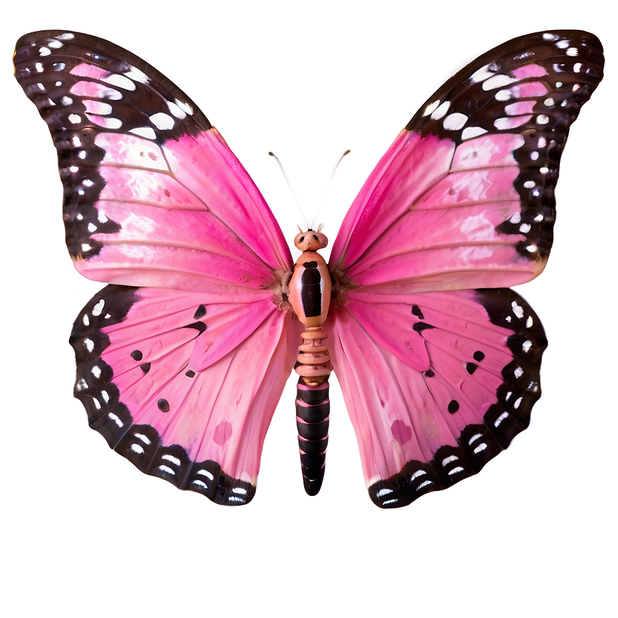 Pink Butterfly Real Image Png Kvm PNG Image