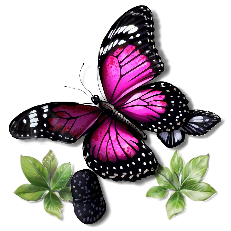 Pink Butterfly Realistic Image Png Fxg62 PNG Image