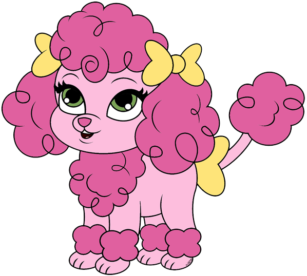 Pink_ Cartoon_ Poodle_ Animation PNG Image