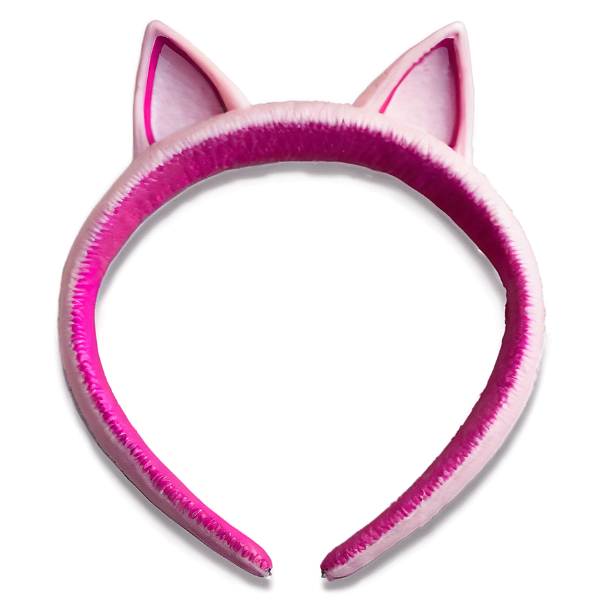 Pink Cat Ear Decoration Png Hca PNG Image