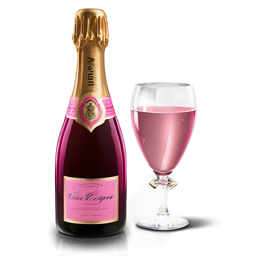 Pink Champagne And Candlelight Dinner Png Uol86 PNG Image