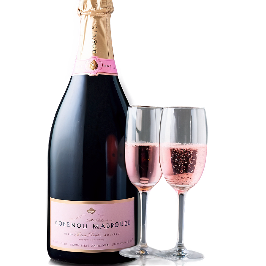 Pink Champagne And Fine Dining Png Ooq PNG Image