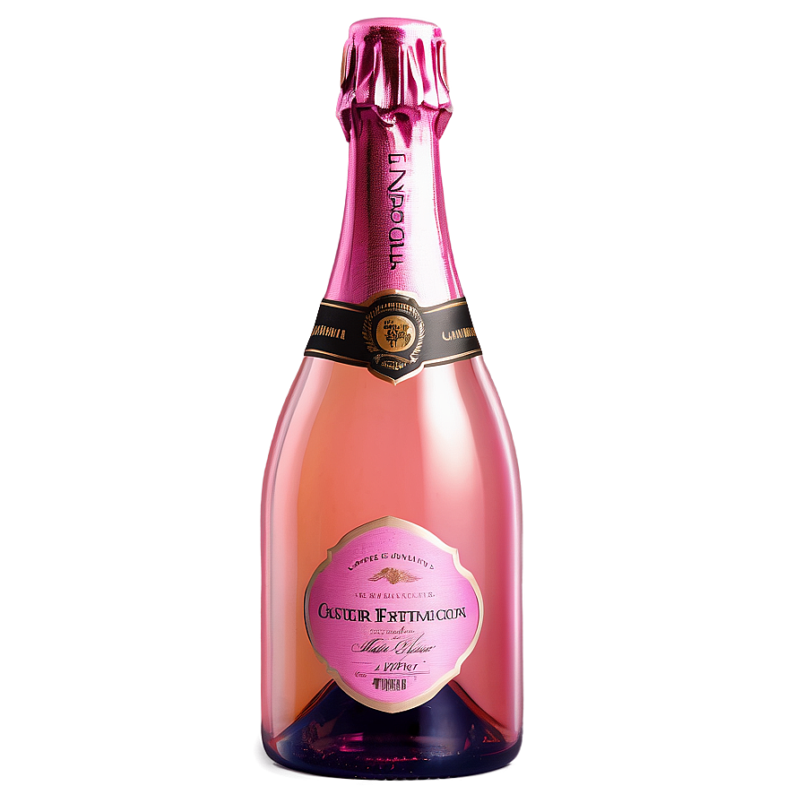 Pink Champagne Bottle Png Awl6 PNG Image