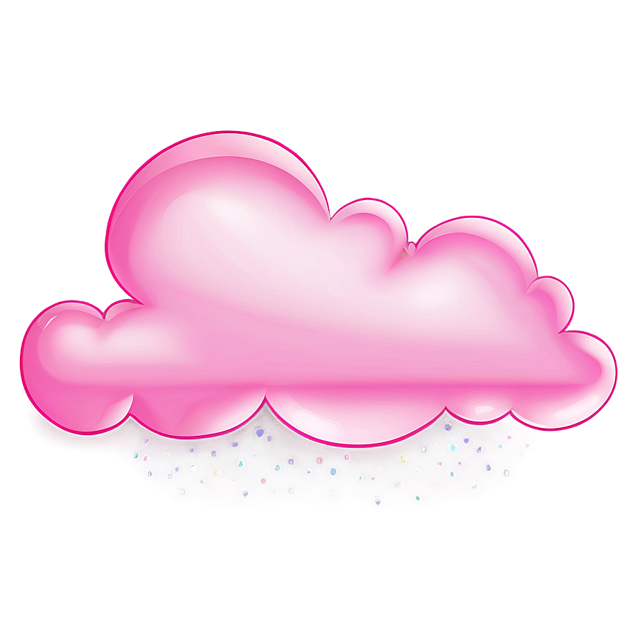 Pink Cloud Clipart Png Inh12 PNG Image