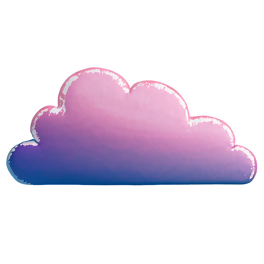 Pink Cloud Minimalist Art Png Vxe PNG Image