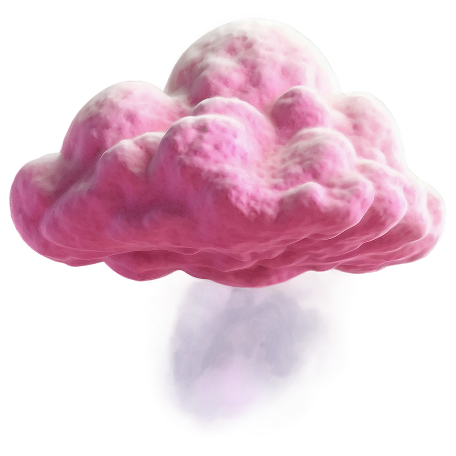 Pink Cloud Realistic Design Png 45 PNG Image