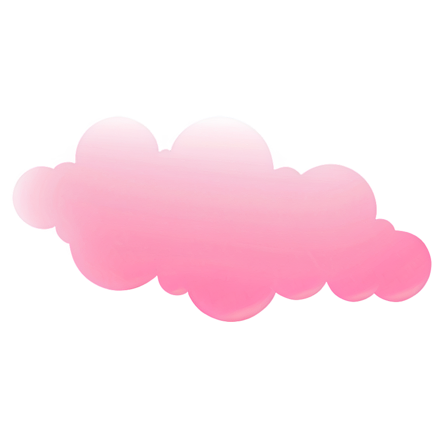 Pink Cloud Silhouette Png Vmn73 PNG Image