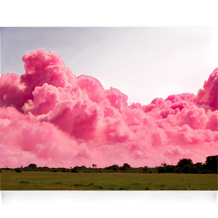 Pink Clouds Skyline Png Uxj23 PNG Image