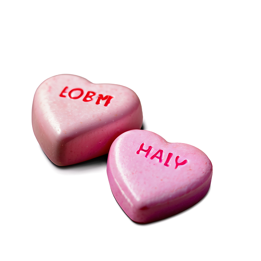 Pink Conversation Hearts Png 77 PNG Image