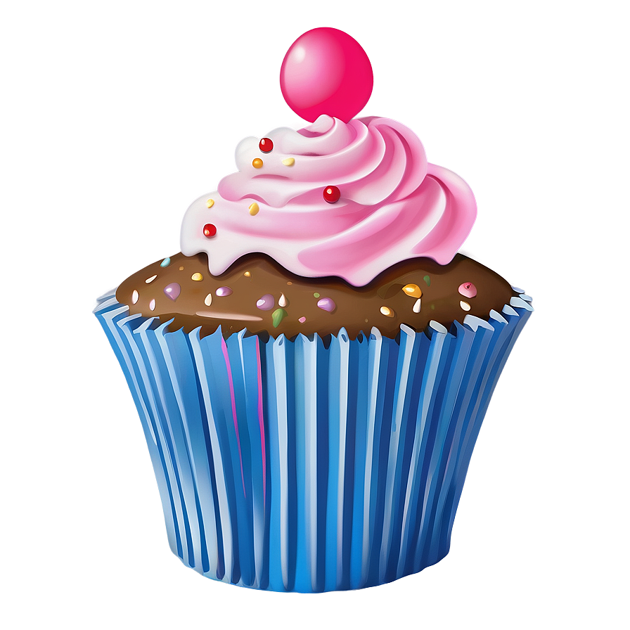 Pink Cupcake Png 05032024 PNG Image