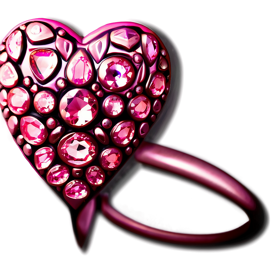 Pink Diamond Heart Beauty Icon Png 06282024 PNG Image