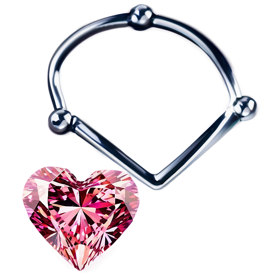 Pink Diamond Heart Spectacle Png 23 PNG Image