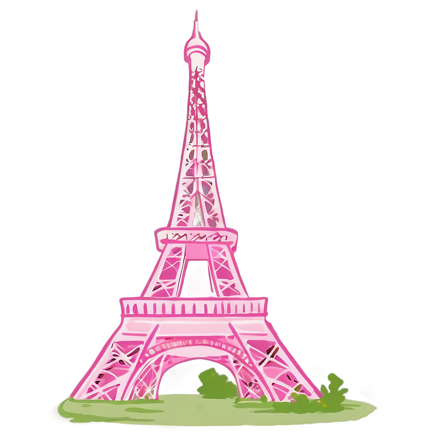 Pink Eiffel Tower Png Knk PNG Image